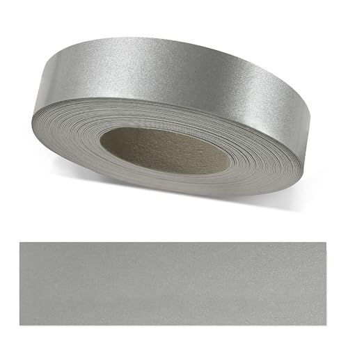 ben+camilla.com Kantenumleimer zum Aufbügeln | Edelstahl Glanz 22 mm x 10 m Rolle (glänzend Silber Metallic) | Premium Qualität für professionelle Ergebnisse | Kantenschutz von ben+camilla.com