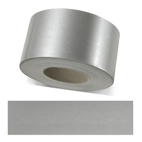 ben+camilla.com Kantenumleimer zum Aufbügeln | Edelstahl Glanz 60 mm x 10 m Rolle (glänzend Silber Metallic) | Premium Qualität für professionelle Ergebnisse | Kantenschutz von ben+camilla.com