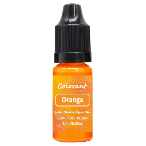 bephible 10 ml Kerzenfarbe – Color Essence Seife, Kerze, Farbfarbe, Sojawachs, Paraffinfarbe, Farbstoff für Zuhause, Orange von bephible