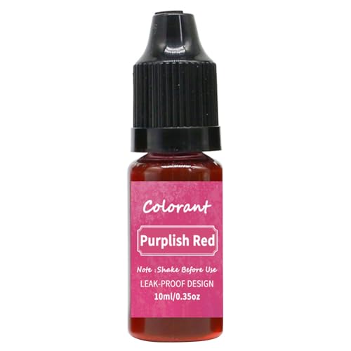 bephible 10 ml Kerzenfarbe – Color Essence Seife, Kerzen, Sojawachs, Paraffin-Färbemittel für Zuhause, Purpurrot von bephible