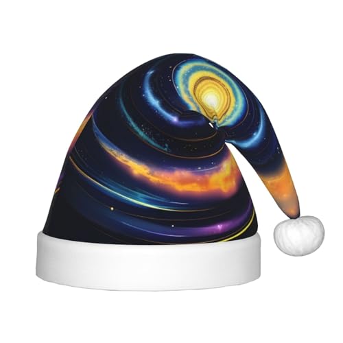 Weihnachtshut mit kosmischer Energie, Weltraumspirale, Weihnachtsmann-Hut für Kinder, niedliches Accessoire für Weihnachten, Neujahr, Feiertage von berbo