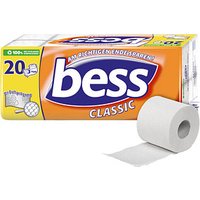 bess Toilettenpapier CLASSIC 3-lagig, 20 Rollen von bess