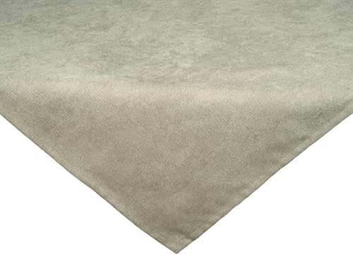 beties Farbton-Serie Mitteldecke ca. 80x80 cm Premium Uni Tischdecke aus deutschem Unternehmen, Chenille-Haptik in Raumausstatter Qualität - Greig-Taupe von beties