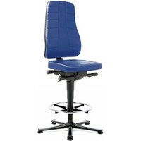 bimos Arbeitsdrehstuhl All-In-One blau Kunstleder von bimos