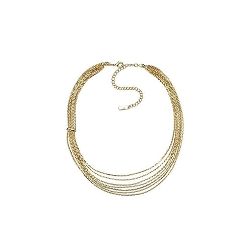 birene Halskette Mehrschichtige Halskette Einfache Halskette for Frauen Party Schmuck Elegante Schmuck Zubehör 2023 Schmuck(Gold) von birene