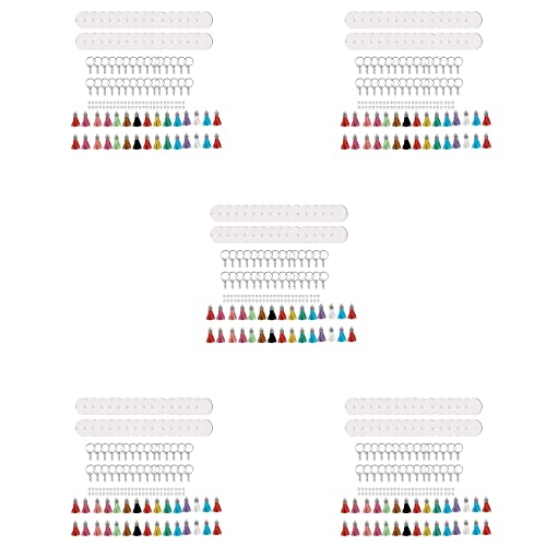 biyan 750 Stück Sublimationsrohlinge Schlüsselanhänger Bulk, Schlüsselanhänger Ornament Set für Bastelarbeiten, Schmuckherstellung von biyan
