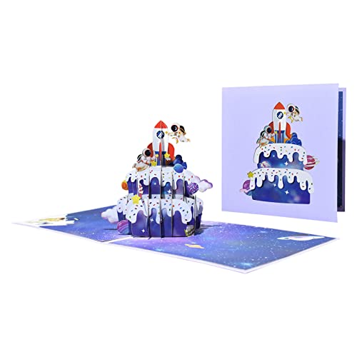 3D Grußkarten Space Serie Umschlag Valentinstagskarte Jubiläum von bnsggl