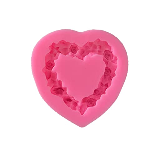 Herzförmige Rose Silikonform Schokolade Fondant Werkzeug Seifenform Handgemacht Form Valentinstag Ornamentform von bnsggl