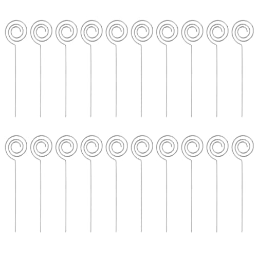 Stilvolles Metalldraht Memo Clip Set 20-teilig Notizkartenhalter Kohlenstoffstahl Party Kuchen Tortendekorationen von bnsggl