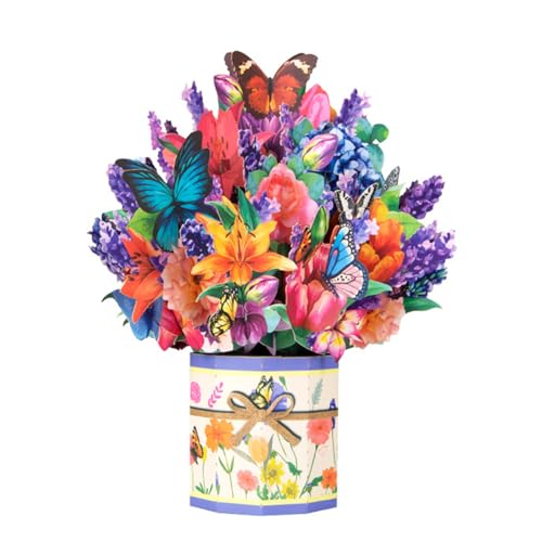 bnsggl Festliche 3D Blumengrußkarten Schmetterlings Festtagskarten Muttertagskarten Festival Geschenk von bnsggl