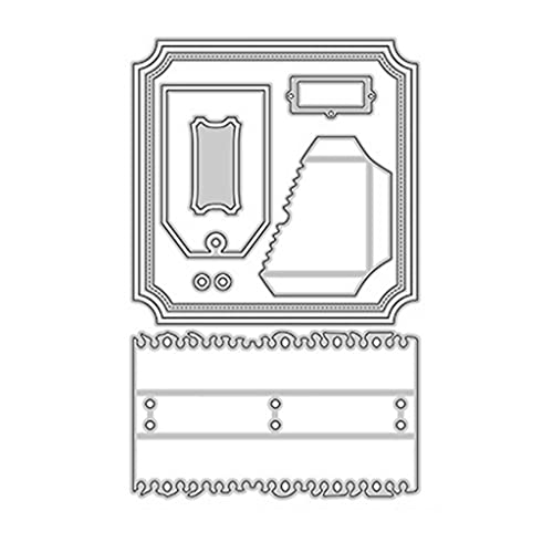 bnsggl Metall Stanzschablone Set, Metall-Stanzform für lose Blätter aus Papier für kreative, filigrane Prägeformen zur Verwendung im Klassenzimmer, zu Hause, bei Lehrern und Schülern von bnsggl