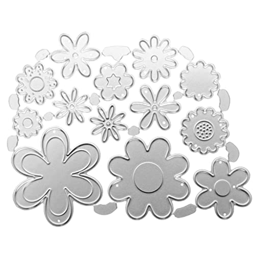 bnsggl Metall Stanzschablone Set, Scrapbooking Prägeschablonen,Blumen Metall Stanzform Floral Stanzform Prägevorlage für Papier Scrapbooking Album Dekor von bnsggl