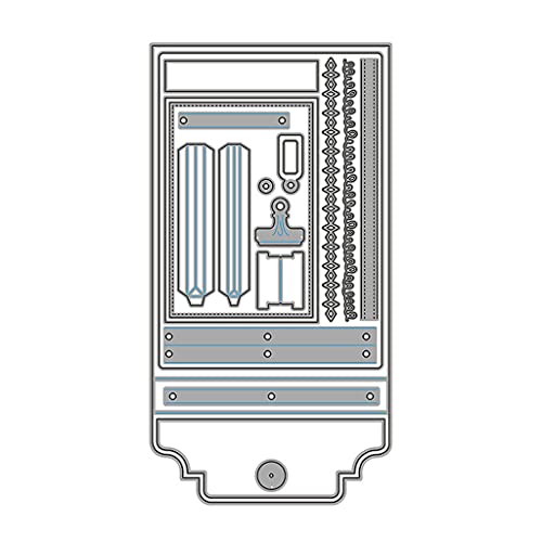 bnsggl Metall Stanzschablone Set, Scrapbooking Prägeschablonen,Fotoalbum Loseblatt Metall Stanzformen Schablone Scrapbooking Album Papier von bnsggl