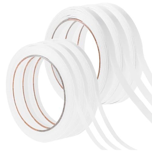 boeyeleny Doppelseitiges Klebeband Schmal,120 Meter Doppelseitiges Klebebands Dünn für stoff,6 9 mm Klebeband zum Nähen,Craft,Handarbeit,Double Sided Tape(6mm x 3 9mm x 3) von boeyeleny