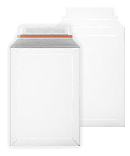 Bong Vollpapptaschen 455x320 mm (100 Stück) | Versandtaschen aus Karton | Haftklebende Umschläge 450g/m² | Weiß von bong