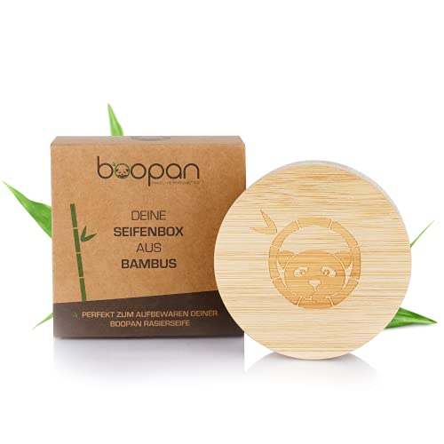 boopan® Premium Seifenbox aus Bambus mit Deckel und EXTRA MAGNETVERSCHLUSS, natürliche Bambus-Seifenschale, 100% plastikfrei, Seifendose aus Holz mit Abdeckung, für Jede Reise von boopan MAKES THE WORLD BETTER