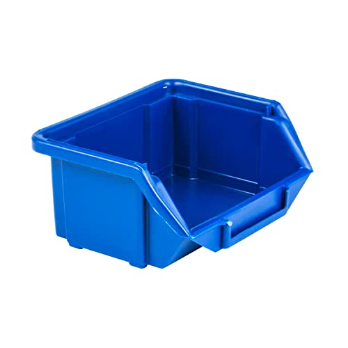 botle 10 Stck Sortierboxen Lagerboxen Stapelboxen Werkstatt Stapelkisten Sichtlagerkasten Eco Box Blau 11x9,5x5cm Sortierkasten von botle