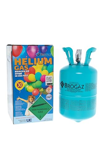 Helium Ballongas Gasflasche 7 Liter – Für bis zu 30 Ballons – Ideal für Geburtstage, Hochzeiten & Partys – Einfache Anwendung Perfekte Partydekoration, Geburtstagsdeko mit Balloon Gas von brand promotion