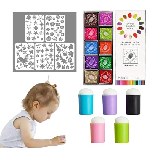 Daubers Fingerschwamm, -Fingermalset, sicheres Fingermalset, Malschwämme, Kunsthandwerk und Lernset Daubers Fingerschwamm, -Fingermalset, sicheres Fingermalset, Malschwämme, Kunsthandwerk und Lernset von brooksnaji