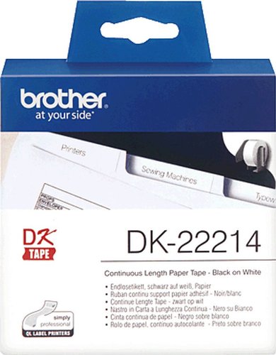 Brother DK-Endlosetiketten/DK22214 12 mm x 30,48 m von brother®