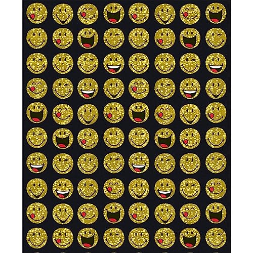 bsb Geschenkpapier Rolle in 70 x 200 cm - Geschenk-Verpackung mit Smiley-Design - Geschenk-Papier Geburtstag & mehr - reißfestes Geschenkpapier Kinder & Erwachsen - 1 Rolle von bsb