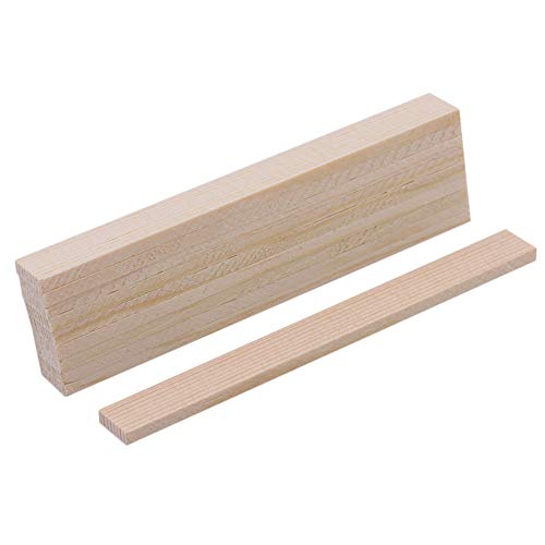 Bstinay 10 Stück Bambus Holz Streifen 100mm Holz Bastelstäbe für DIY Handwerk von bstinay