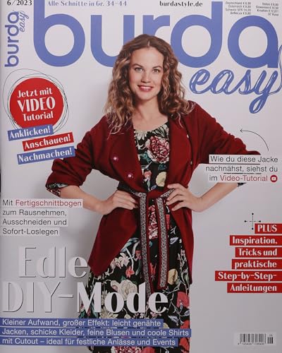 burda easy Nähanleitung 6/2023 Schwarz von burda easy