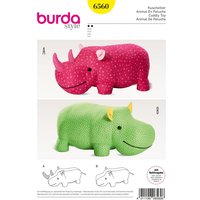 Burda Schnittmuster Nr. 6560 "Kuscheltier Nashorn" von burda style