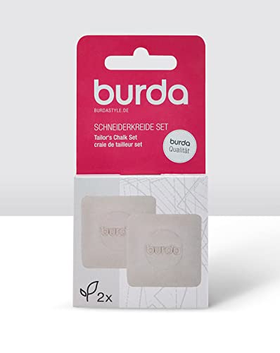 Burda Style Schneiderkreide 1026 | Eckige Kreide | Nähen | Kreide Set - Weiß von burdastyle