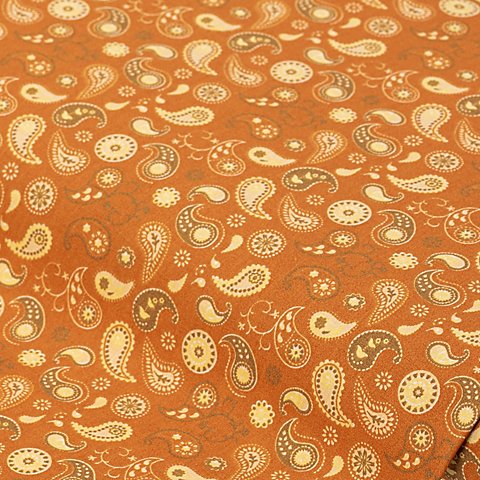 Baumwollstoff Paisley klein "Mona", orange-color von buttinette