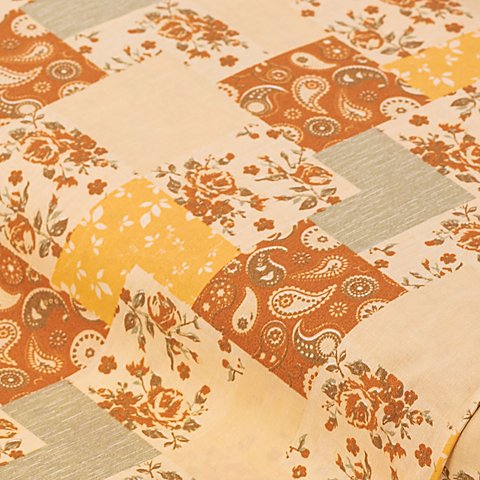 Baumwollstoff Patchwork-Rosen "Mona", gelb-color von buttinette