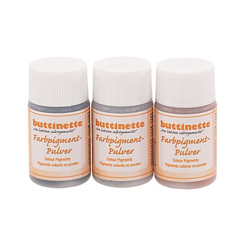 Farbpigment-Pulver, erdtöne, 3x 20 ml von buttinette