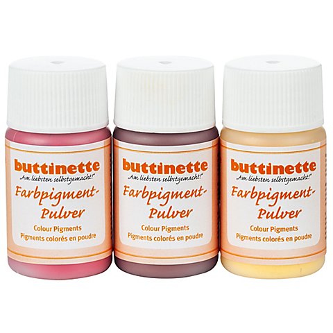 Farbpigment-Pulver, rottöne, 3x 20 ml von buttinette