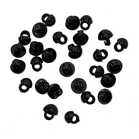 buttinette Kunststoff-Augen, Größe: 5 + 6 mm, 50 Stück von buttinette