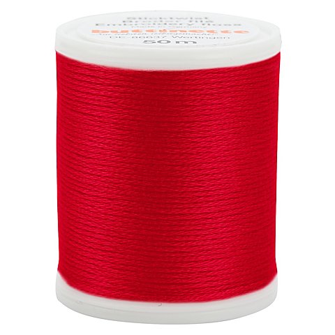 Original buttinette Sticktwist, rot, 50 m von buttinette