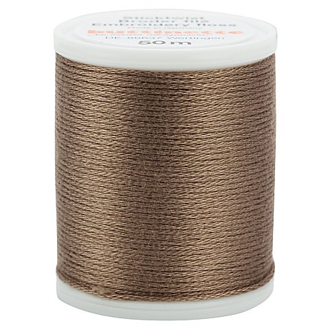 Original buttinette Sticktwist, taupe von buttinette