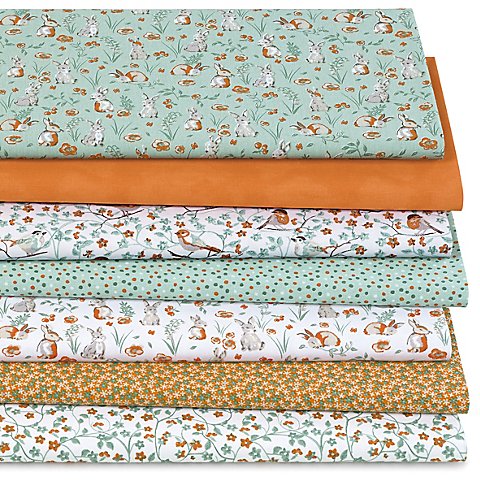 Patchwork- und Quiltpaket "Frühlingserwachen", mint/terrakotta von buttinette