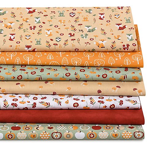 Patchwork- und Quiltpaket "Herbstzeit modern", natur-color von buttinette