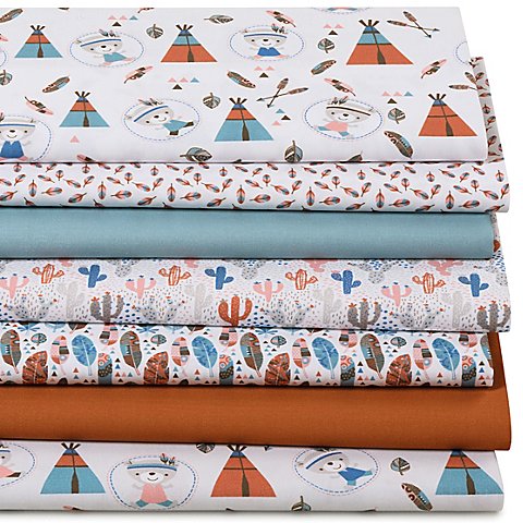 Patchwork- und Quiltpaket "Indianer", rost/mint von buttinette