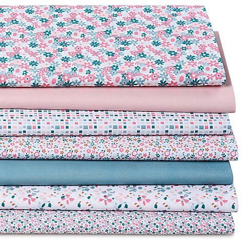 Patchwork- und Quiltpaket "Mille Fleurs", mint/blush von buttinette