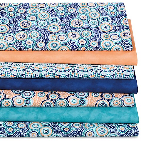 Patchwork- und Quiltpaket "Mosaik", blau-color von buttinette