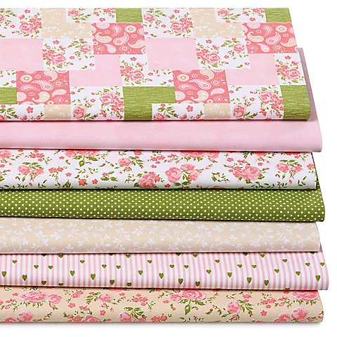 Patchwork- und Quiltpaket "Patchwork-Rose", rosa von buttinette