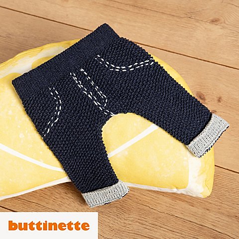 Strickanleitung – Baby-Panty aus Woll Butt Blue Jeans No. 1 von buttinette