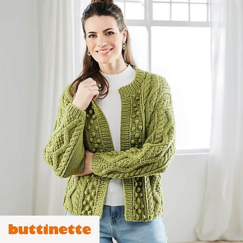 Strickanleitung – Cardigan aus Woll Butt Ida von buttinette