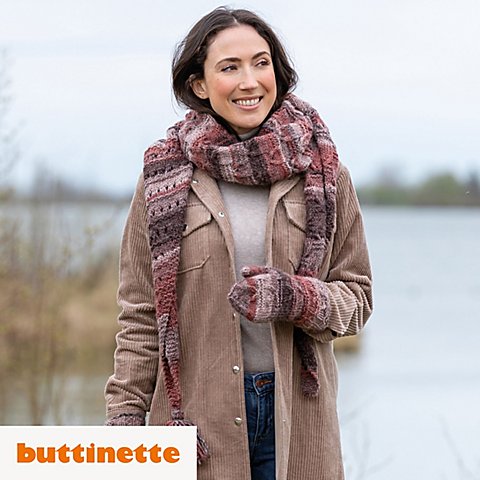 Strickanleitung – Dreieckstuch aus Woll Butt Malena von buttinette