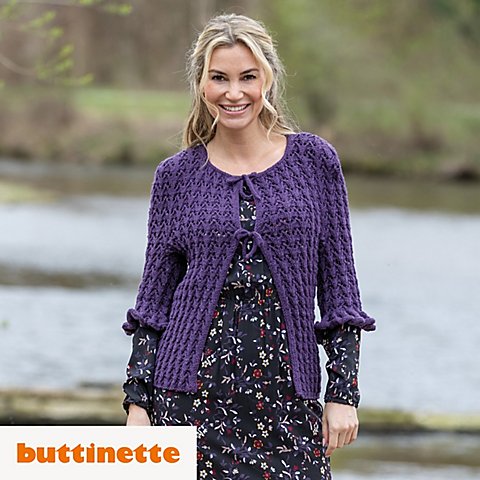 Strickanleitung – Jacke Romance aus Woll Butt Perle von buttinette