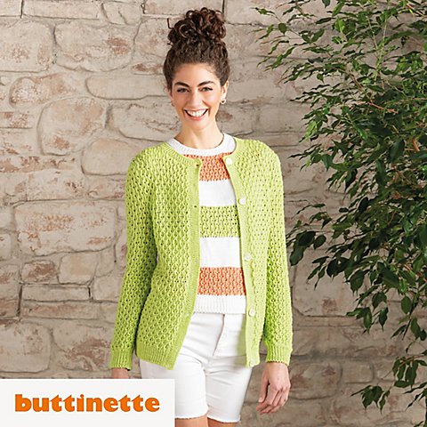 Strickanleitung - Jacke aus Woll Butt Mirco von buttinette