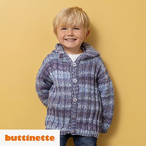 Strickanleitung – Jungenjacke aus Woll Butt Venia von buttinette