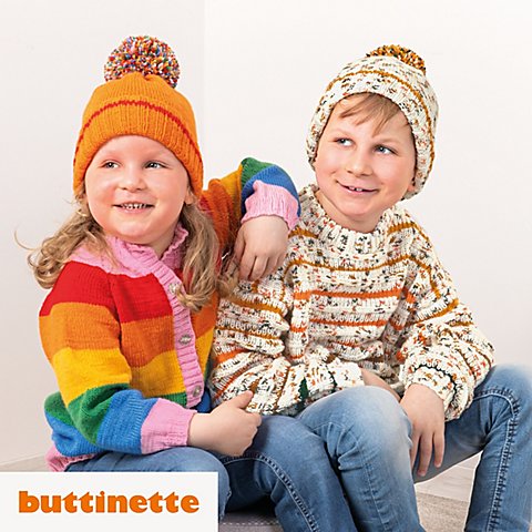 Strickanleitung - Kindermütze aus Woll Butt Versailles von buttinette