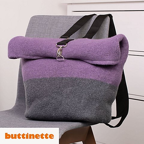 Strickanleitung - Rucksack aus Woll Butt Filzwolle von buttinette